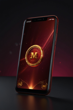 Móvil con app de casino